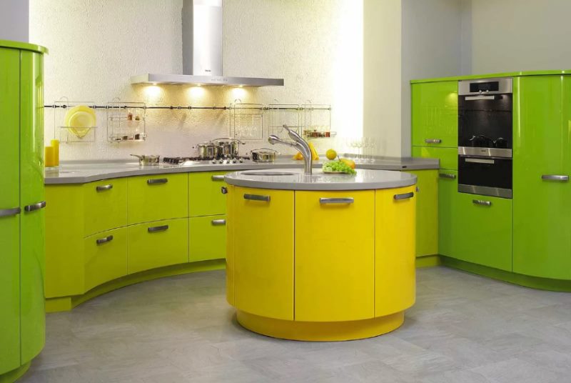 Round kitchen island