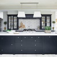 Massive kitchen island with storage system