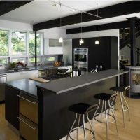 Kitchen island combination with breakfast bar