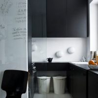 Minimalist design of a small kitchen