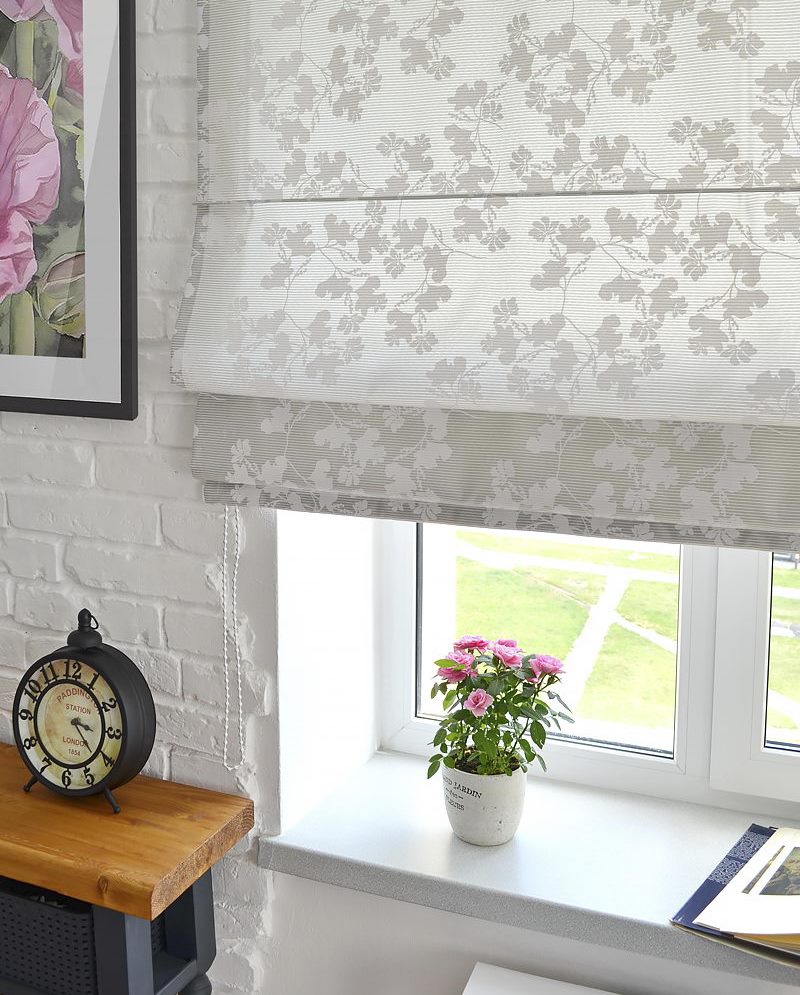 Indoor flower on a white windowsill