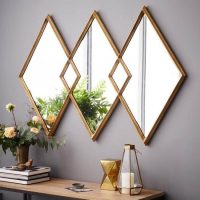 Wall decoration with a mirror