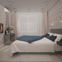 Interior bilik tidur berwarna pastel