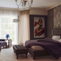 Men's bedroom in dark colors