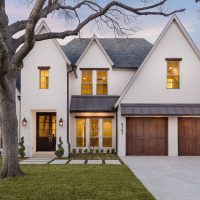 Garage for two cars in a private house