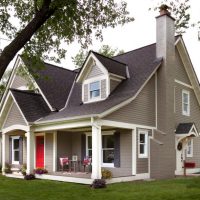 Facade cladding with acrylic siding