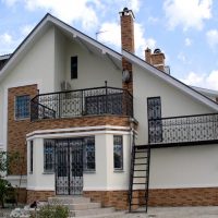 Wrought iron railings of the balcony railing