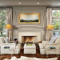 Sulfur walls in the interior of a living room