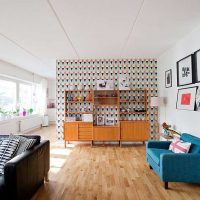 White ceiling made of concrete slabs