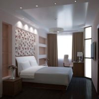 Decorative lighting in a modern bedroom