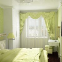 Green color in bedroom design