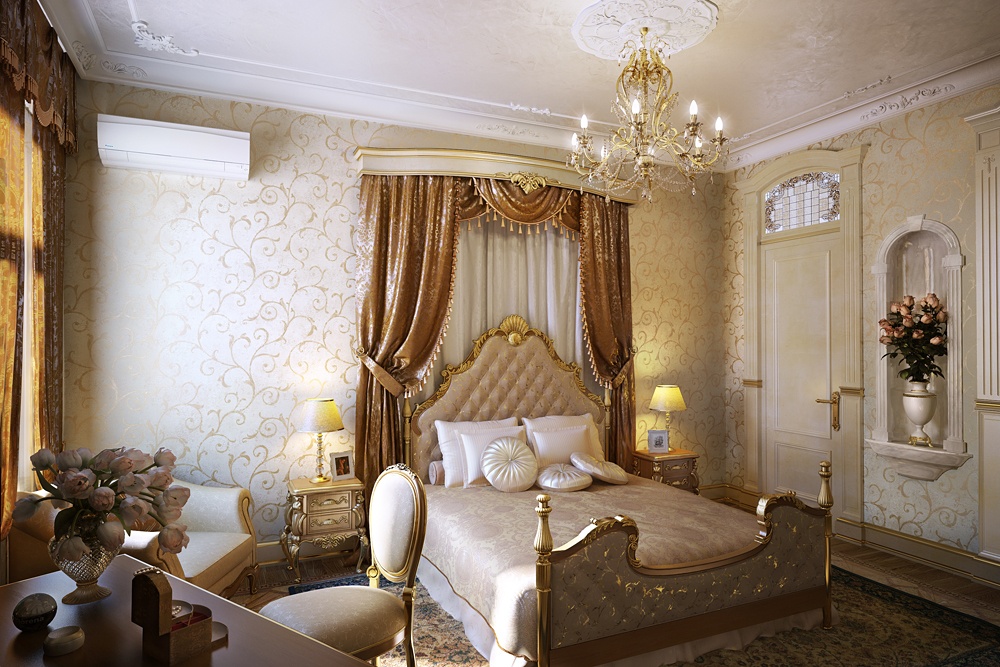 Classic bedroom interior