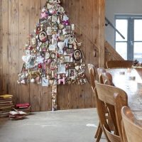 Wooden wall of pine boards