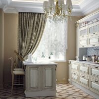 Italian curtain in classic cuisine