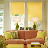 The design of the lounge area in the kitchen-living room