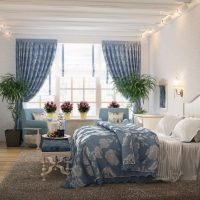 Indoor plants in bedroom design