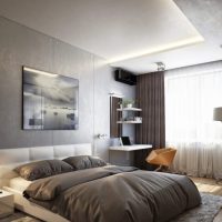 Duplex ceiling in the bedroom