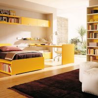 Yellow furniture in a nursery