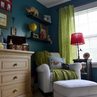 Red table lamp shade