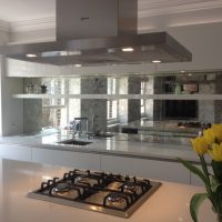 Kitchen island with gas stove