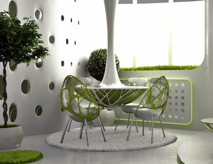 Unusual harmonious design dining group