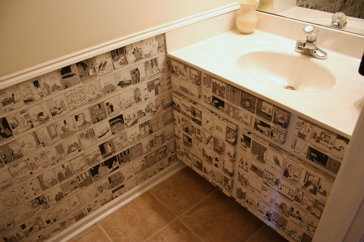 DIY bathroom interior decoration