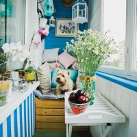 Rustic Balcony Interior