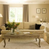 Wooden coffee table with bent legs