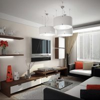 Salon design dans un style moderne