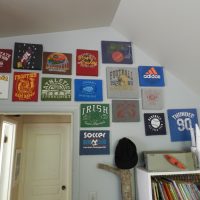 Company logos as a wall decor