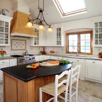 Kitchen interior in a small country house