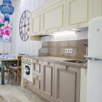 Retro furniture in the kitchen of a private house