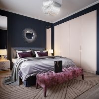 Built-in wardrobe in the Art Deco style bedroom