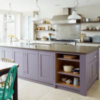 Kitchen island with integrated sink