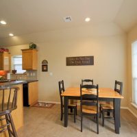 Wooden dining table