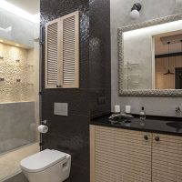 Design a bathroom in odnushka