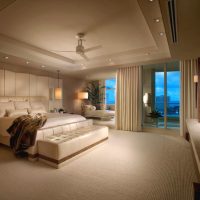 Beige tones bedroom interior