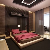 Bedroom design in dark colors