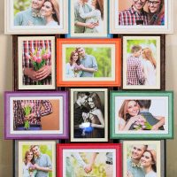 Multi-colored family photos