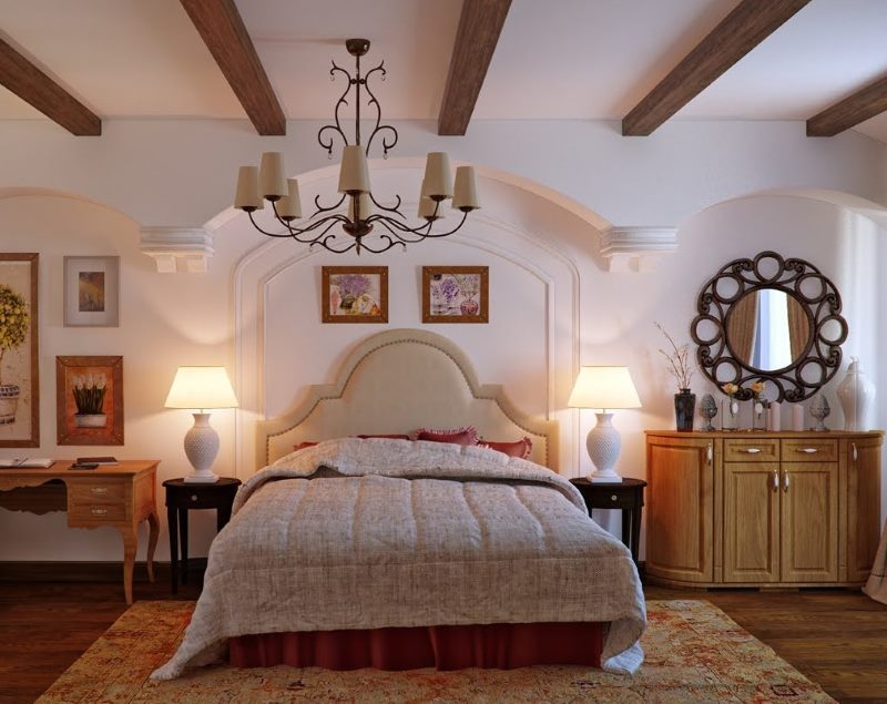 Provence style bedroom carpet