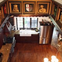 Medieval symbols in the design of the kitchen