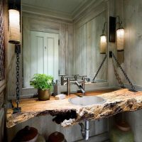 Solid wood washbasin