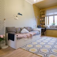 Interior of a nursery for a teenager