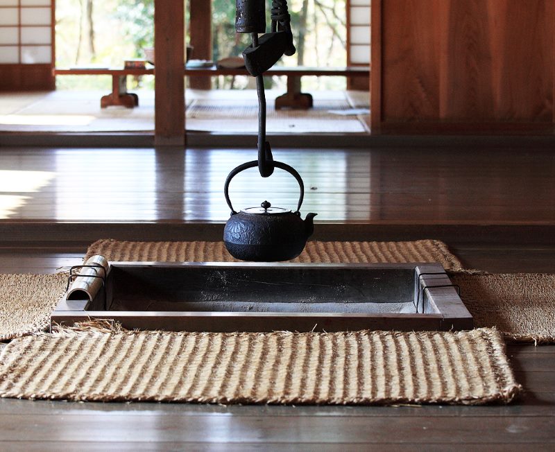 Mat in the interior of the Japanese style