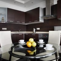 Dining area in the spacious kitchen