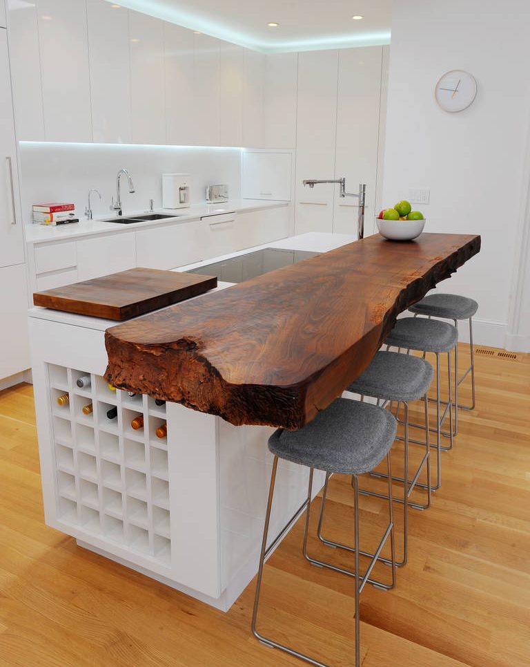 Solid wood worktop