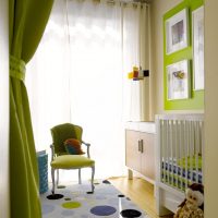 Light transparent curtain in the children's room