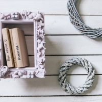 Decorative shelf with books