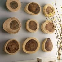 Wood cuts in room decor