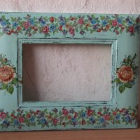 Art painting of an old frame